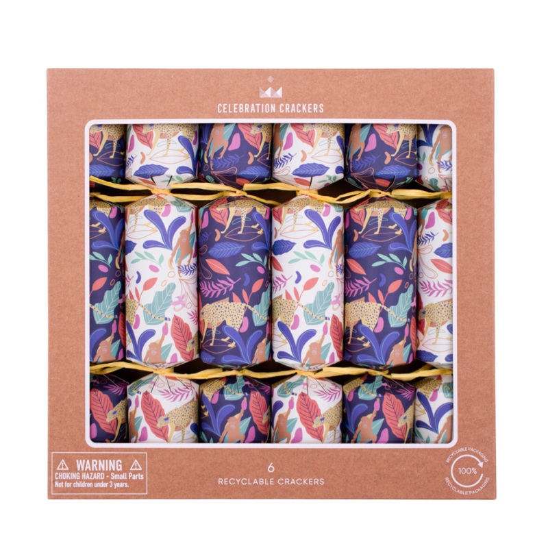 Tropical Christmas Crackers - Set of 6