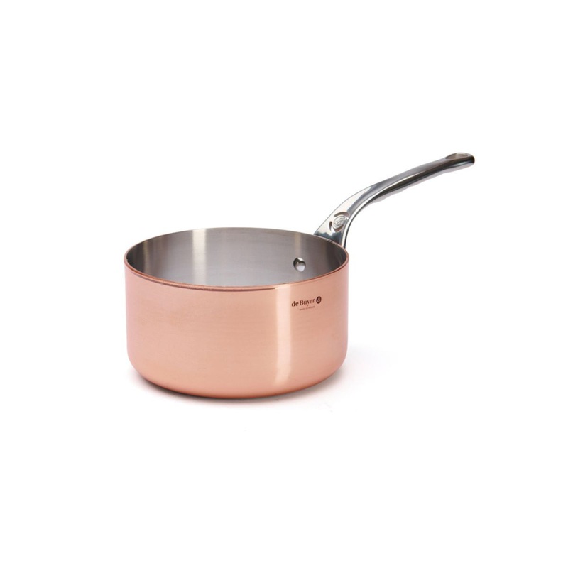De Buyer Prima Matera Copper Saucepan - 18cm, 2.5lt
