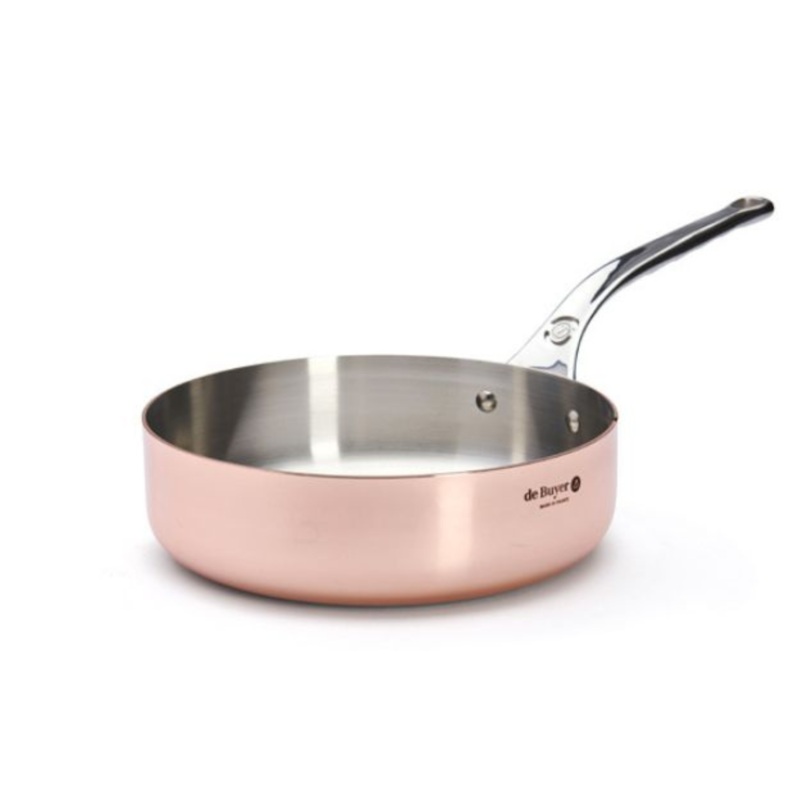 De Buyer Prima Matera Copper Saute Pan - 24cm