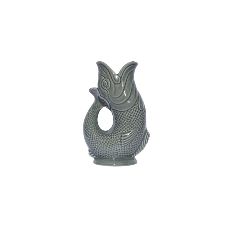 Mini Fish Gluggle Jug 50ml - Dark Grey