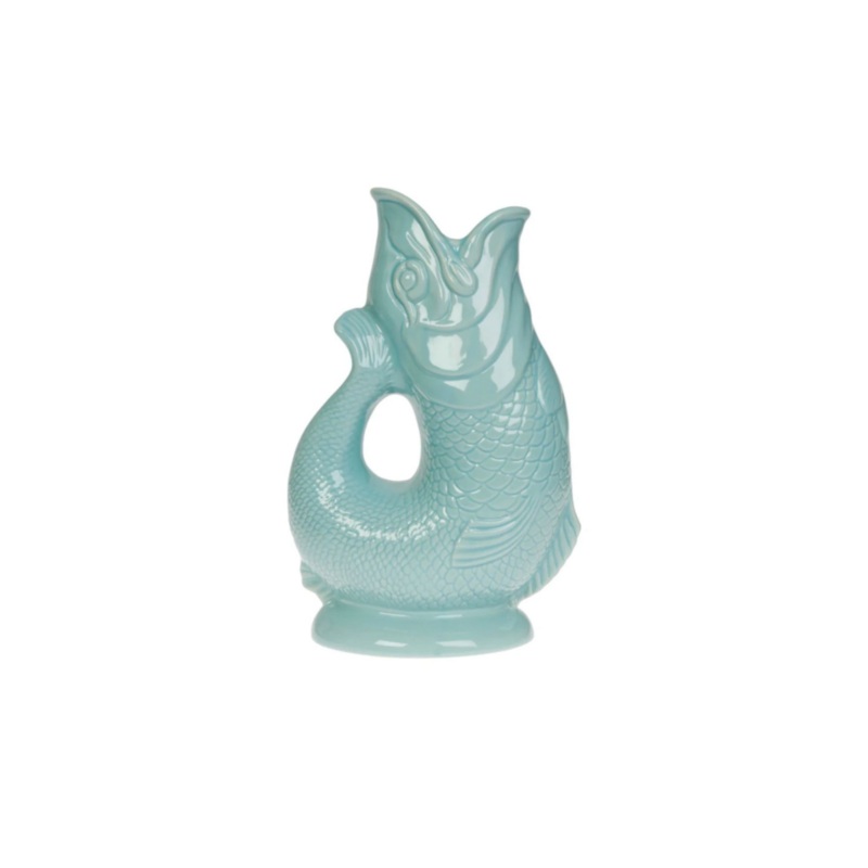 Mini Fish Gluggle Jug 50ml - Eau De Nil