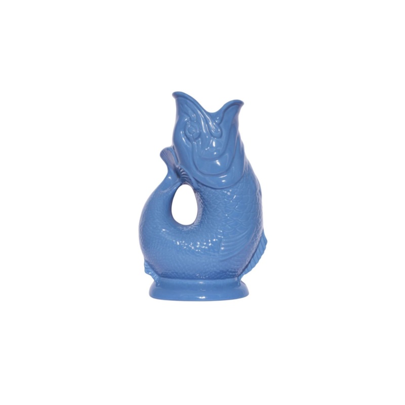 Mini Fish Gluggle Jug 50ml - Sea Blue