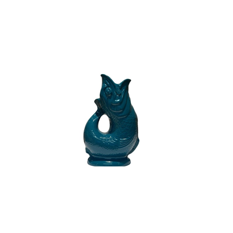 Mini Fish Gluggle Jug 50ml - Teal