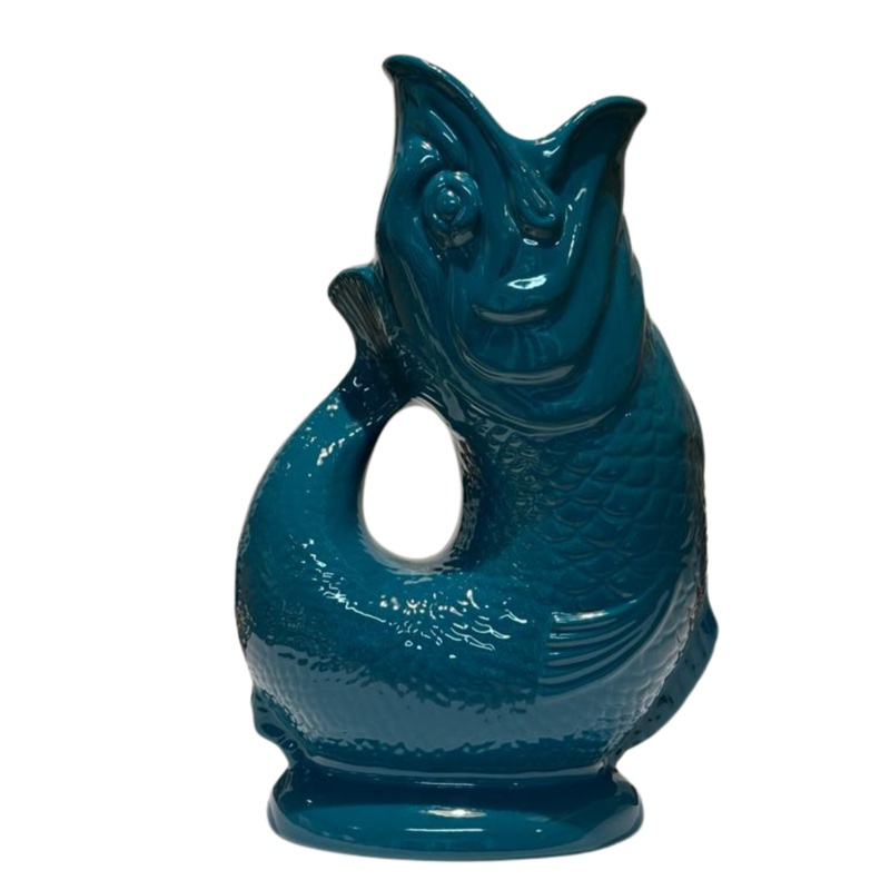 Original Fish Gluggle Jug 1.3ltr  - Teal