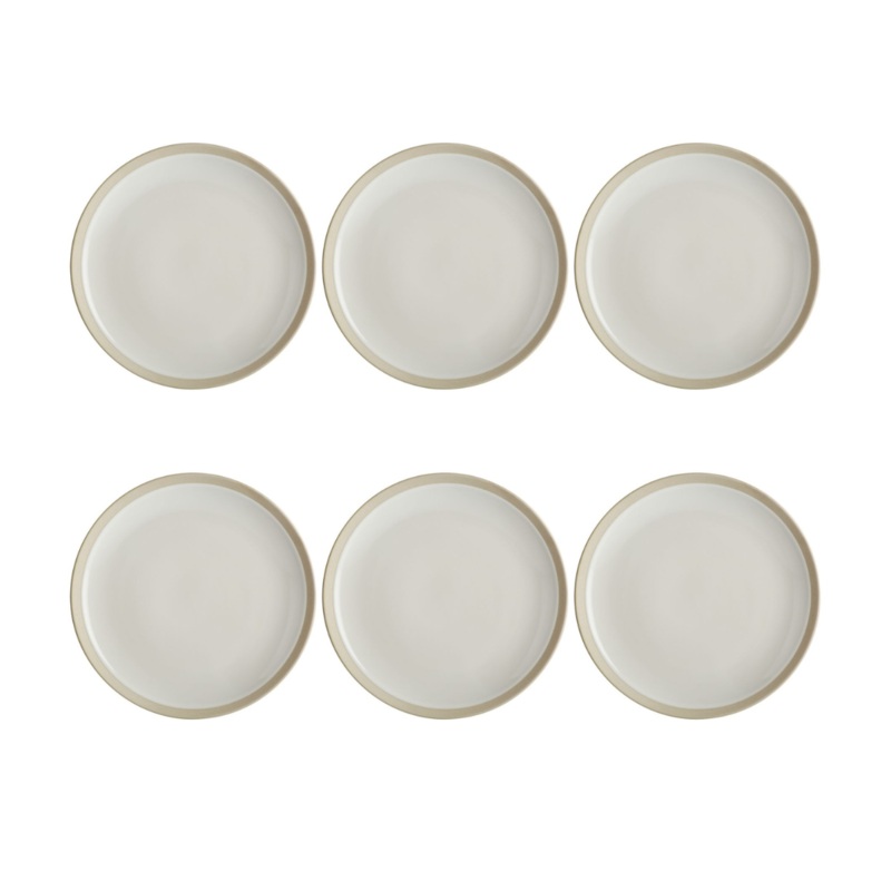 Set of 6 Elements Bone Dinner Plate - 26cm