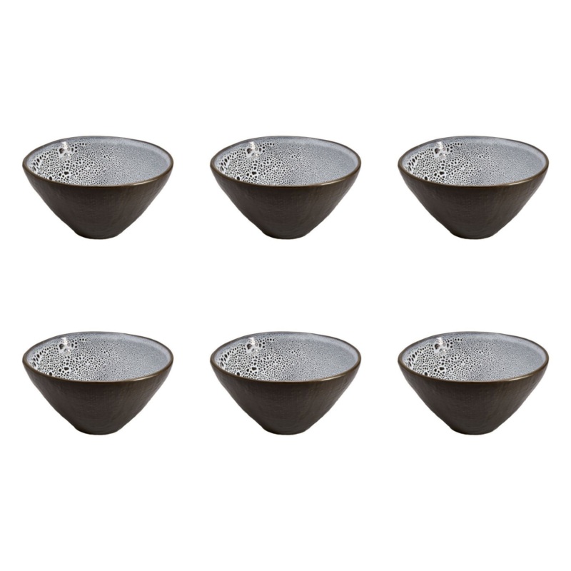 Set of 6 Lava Oriental Bowl - 16cm
