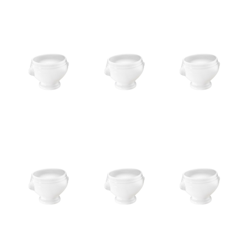 Set of 6 Pillivuyt 2nds Lion Head Soup Bowl - 11cm