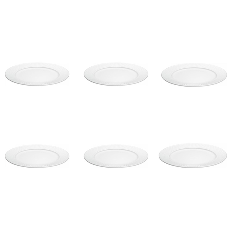Set of 6 Pillivuyt 2nds Plisse Plate - 28cm