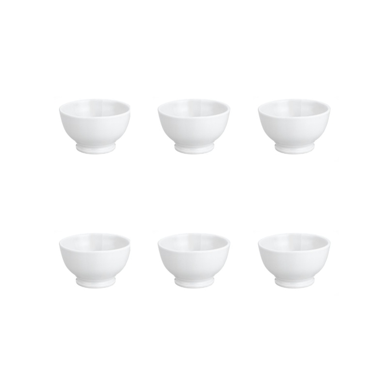 Set of 6 Pillivuyt 2nds  Standard Bowl - 13cm