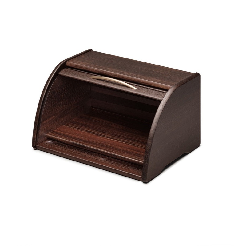 Breka Bread Bin Smoked Oak - 40cm