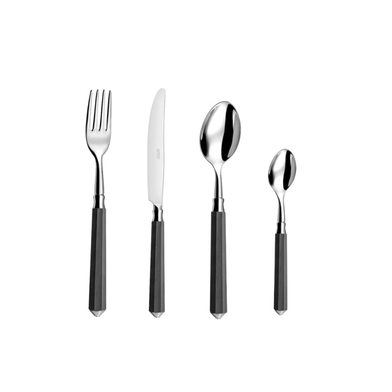 Capdeco Galaxie 16 Piece Cutlery Set - Ebony