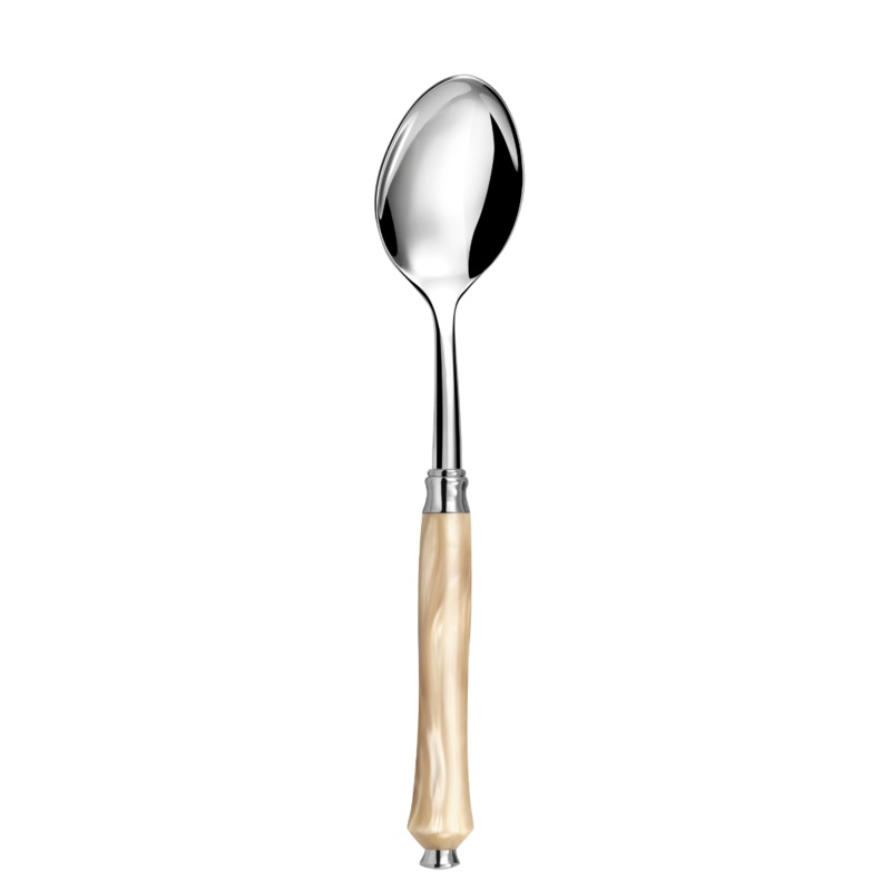 Capdeco Pluton Serving Spoon  Pearly Horn