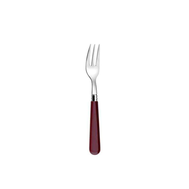 Cutipol Helios Pastry Fork  Cherry