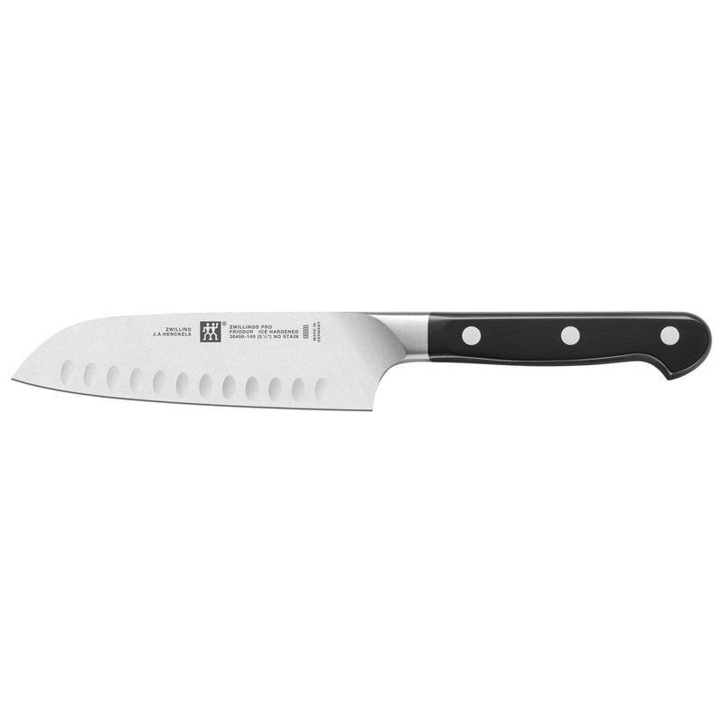 Zwilling Pro Santoku, Granton Edge, 5.5", Black