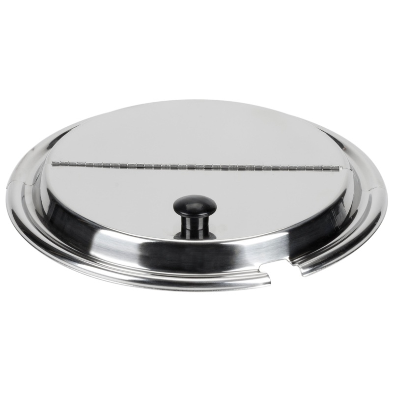 Vollrath Round Hinged Insert Cover with Slot, 11 qt