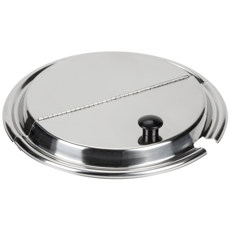 Vollrath Round Hinged Insert Cover with Slot, 4 qt