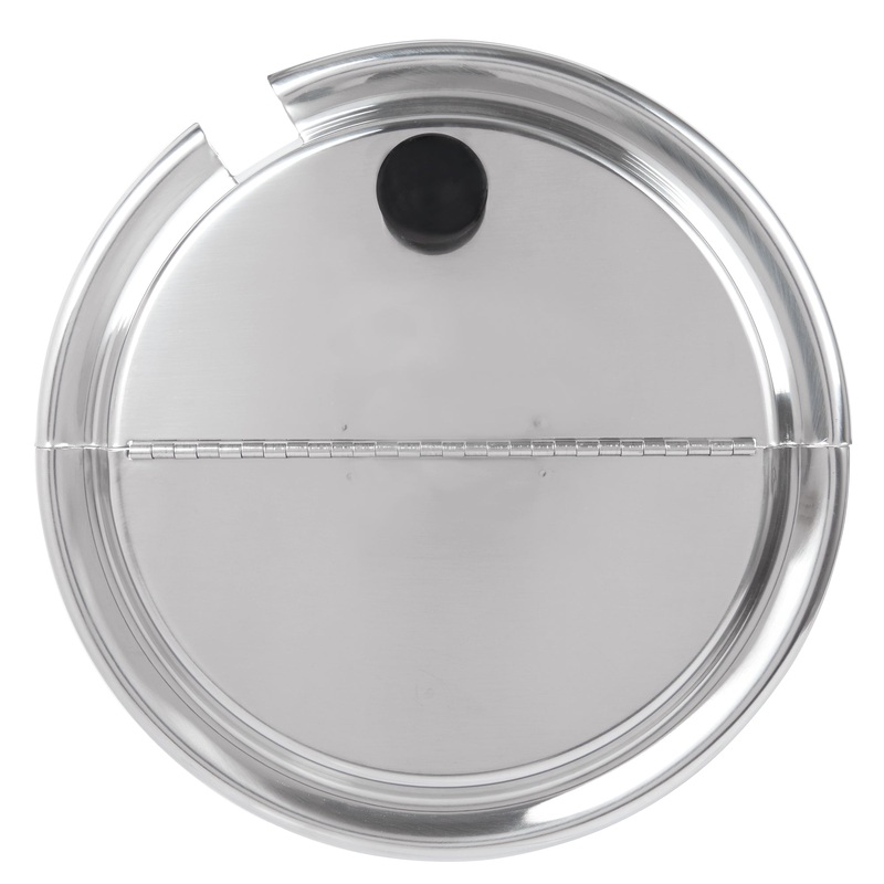 Vollrath Round Hinged Insert Cover with Slot, 7 qt