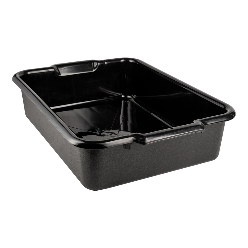 Vollrath Signature Bus Box, 20" x 15" x 5", Black