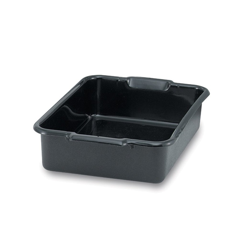 Vollrath Signature Heavy Duty Bus Bin, 20" x 15" x 7", Black