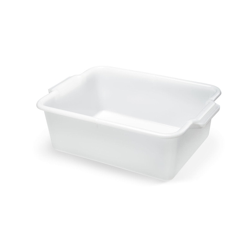 Vollrath Signature Heavy Duty Bus Bin, 20" x 15" x 7", White