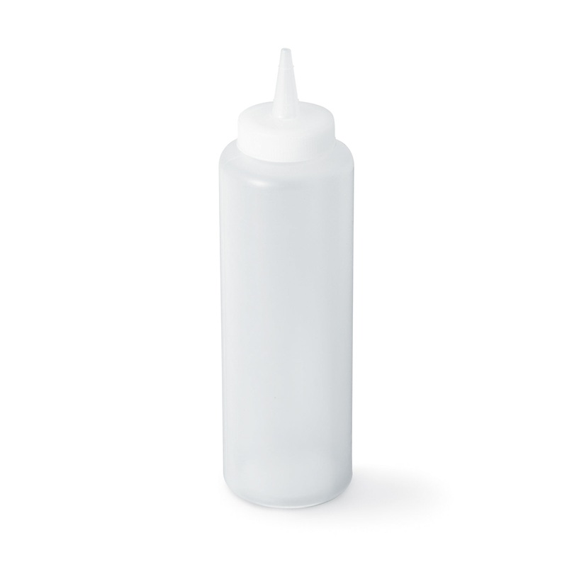 Vollrath Slim Profile Squeeze Bottle, 12 oz, Clear