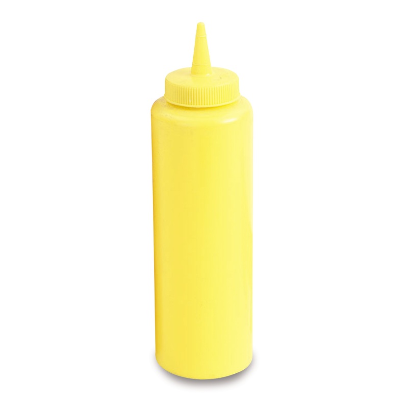 Vollrath Slim Profile Squeeze Bottle, 12 oz, Yellow