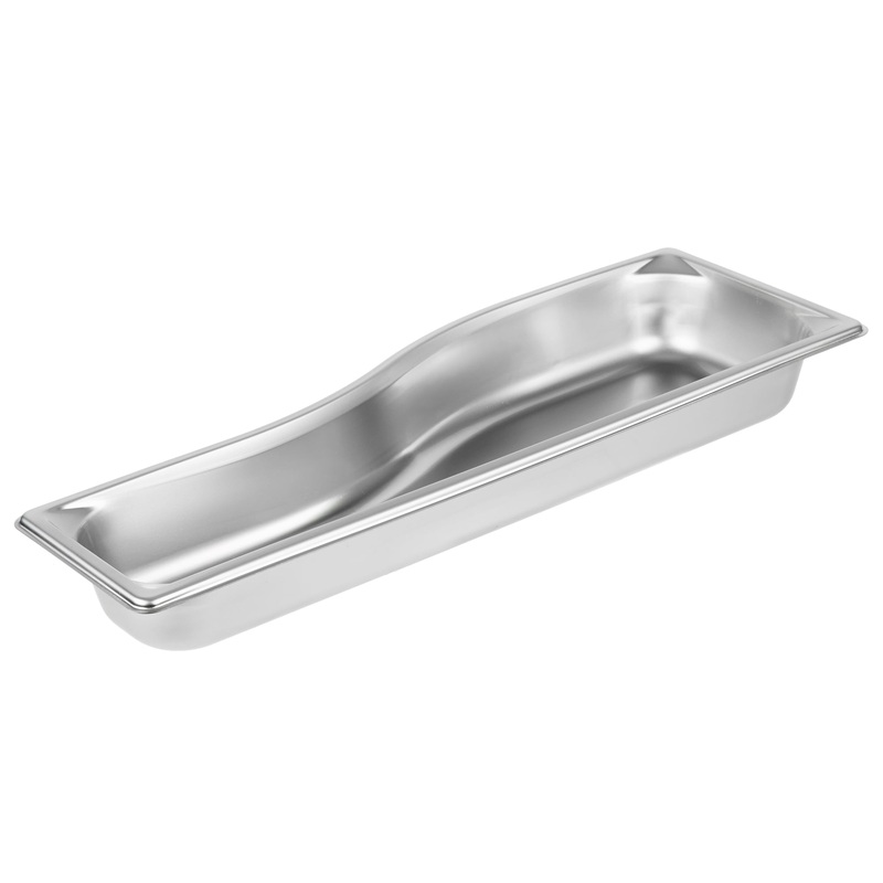 Vollrath Super Pan Half Long Size Wild Shape Food Pan, 2.5" Deep, 22 Gauge Stainless Steel