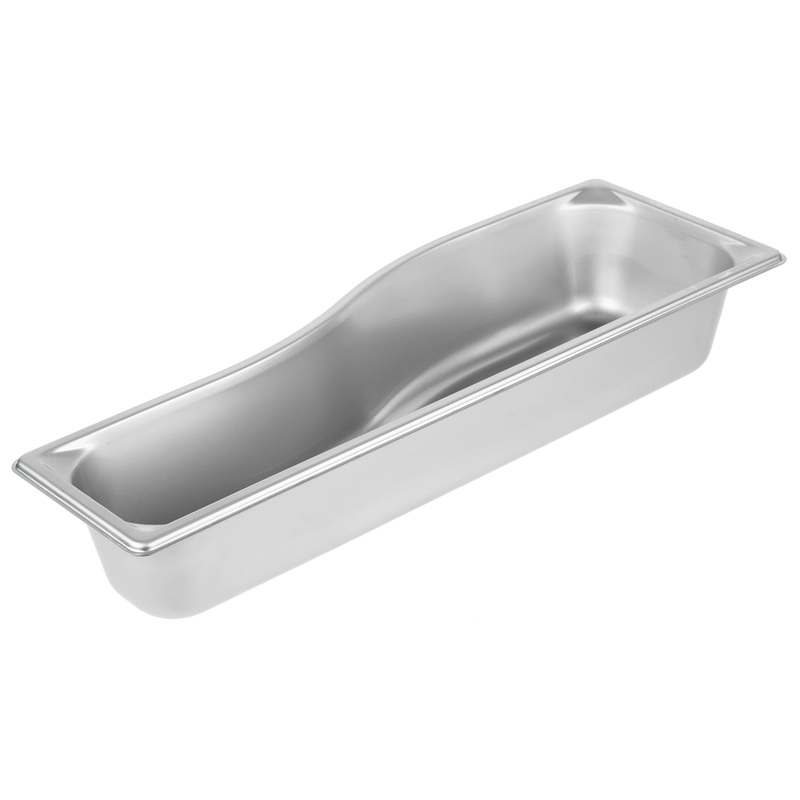 Vollrath Super Pan Half Long Size Wild Shape Food Pan, 3.5" Deep, 22 Gauge Stainless Steel