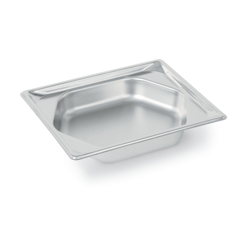 Vollrath Super Pan Half Size Hexagon Shape Food Pan, 2.5" Deep, 22 Gauge Stainless Steel