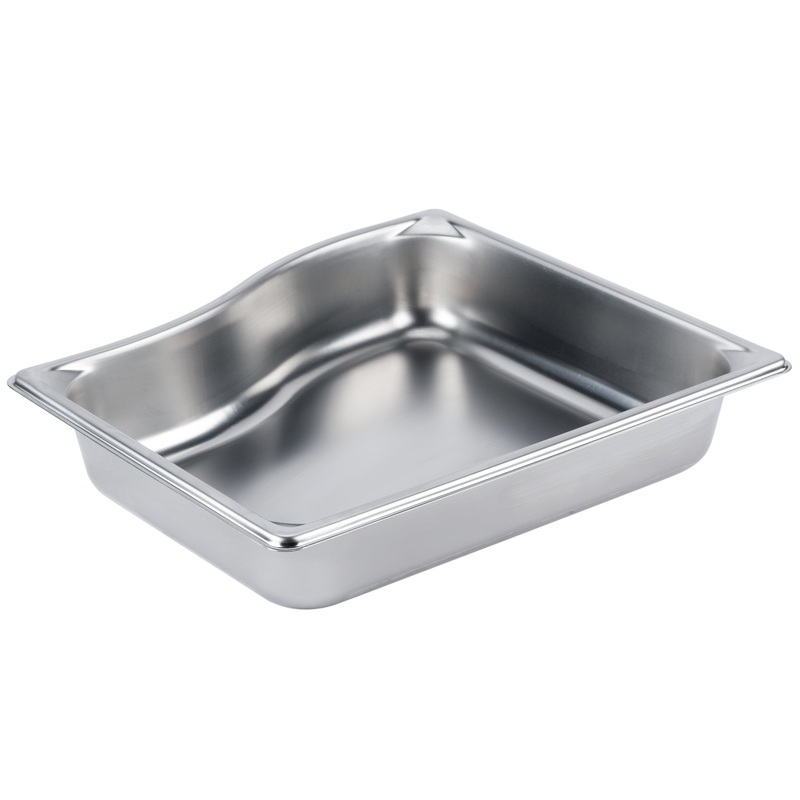 Vollrath Super Pan Half Size Wild Shape Food Pan, 2.5" Deep, 22 Gauge Stainless Steel