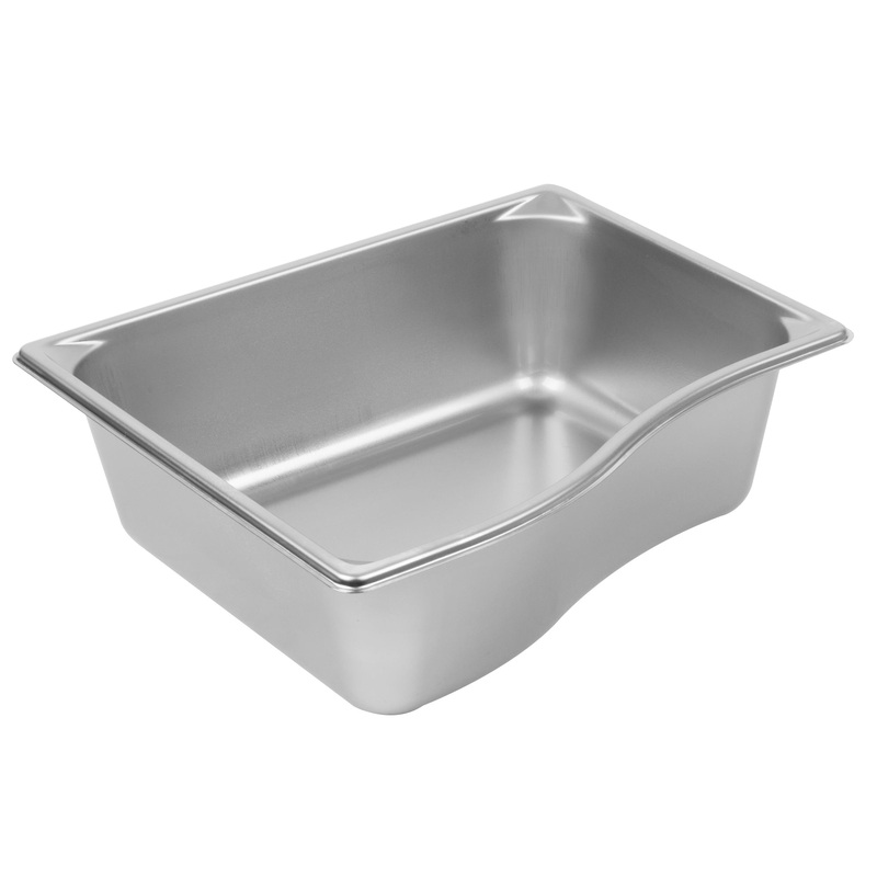 Vollrath Super Pan Half Size Wild Shape Food Pan, 4" Deep, 22 Gauge Stainless Steel