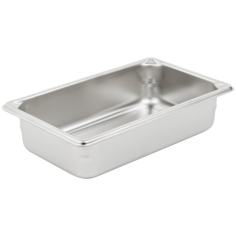 Vollrath Super Pan V 1/4 Size Food Pan, 2.5" Deep, 22 Gauge Stainless Steel