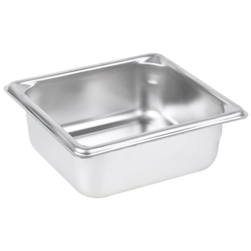 Vollrath Super Pan V 1/6 Size Food Pan, 2.5" Deep, 22 Gauge Stainless Steel