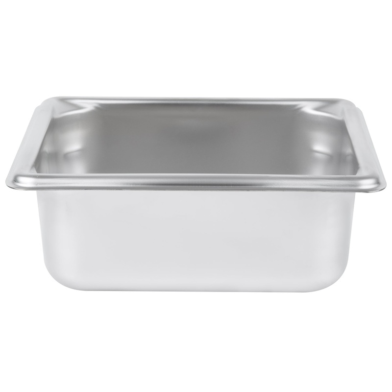 Vollrath Super Pan V 1/6 Size Food Pan, 4" Deep, 22 Gauge Stainless Steel