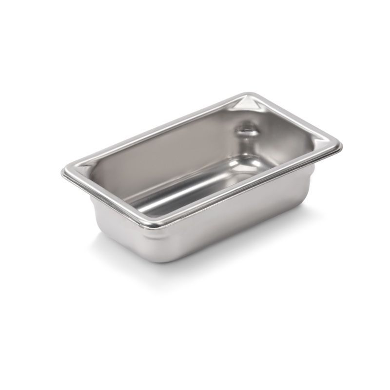 Vollrath Super Pan V 1/9 Size Food Pan, 2" Deep, 22 Gauge Stainless Steel