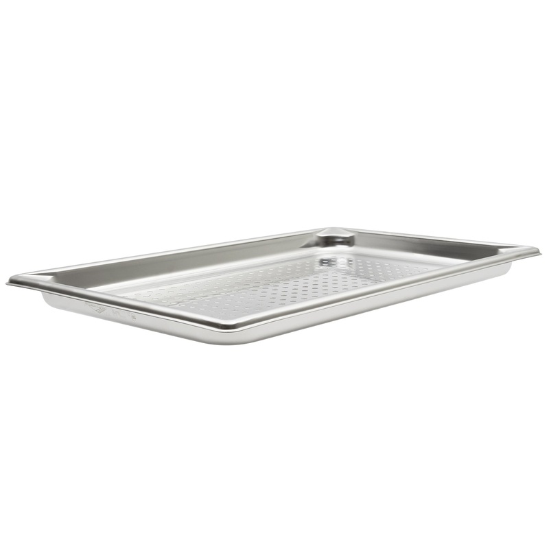 Vollrath Super Pan V Full Size Perforated Food Pan, 2.5" Deep, 22 Gauge Stainless Steel