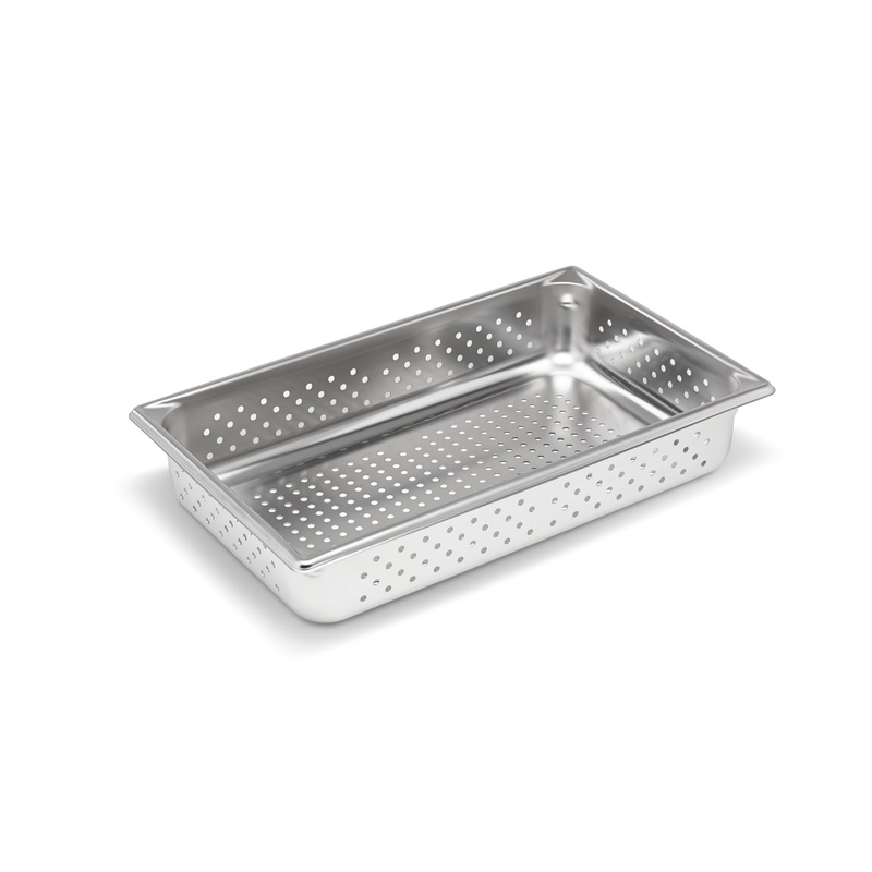 Vollrath Super Pan V Full Size Perforated Food Pan, 4" Deep, 22 Gauge Stainless Steel