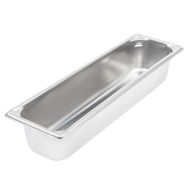 Vollrath Super Pan V Half Long Size Food Pan, 4" Deep, 22 Gauge Stainless Steel