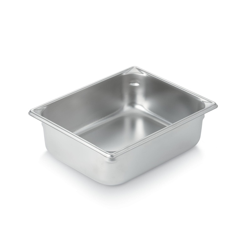 Vollrath Super Pan V Half Size Food Pan, 4" Deep, 22 Gauge Stainless Steel
