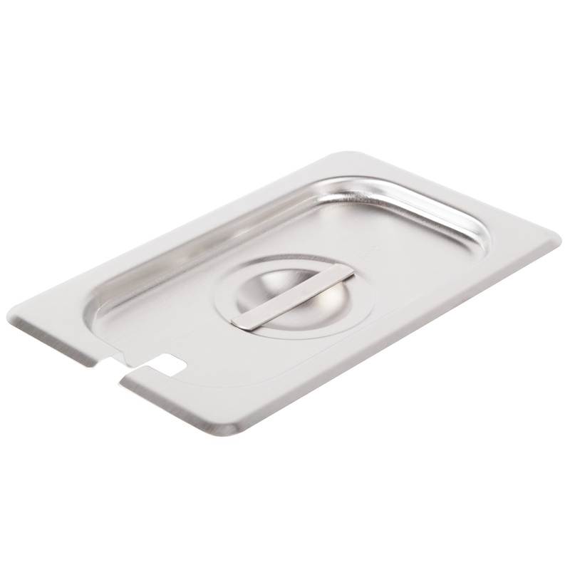 Vollrath Super Pan V Slotted Food Pan Cover, 1/9 Size, 22 Gauge Stainless Steel