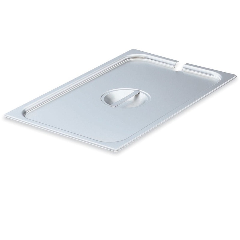 Vollrath Super Pan V Slotted Food Pan Cover, Full Size, 22 Gauge Stainless Steel