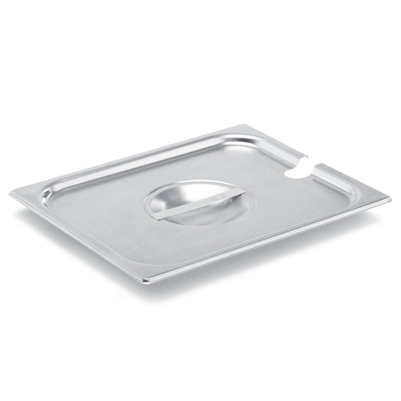 Vollrath Super Pan V Slotted Food Pan Cover, Half Size, 22 Gauge Stainless Stee