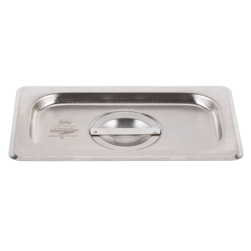 Vollrath Super Pan V Solid Food Pan Cover, 1/9 Size, 22 Gauge Stainless Steel