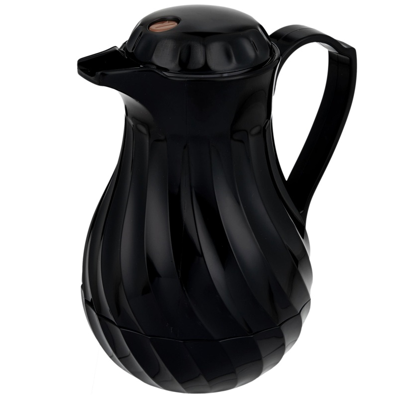Vollrath SwirlServe Hot-N-Cold Beverage Server, 20 oz, Black