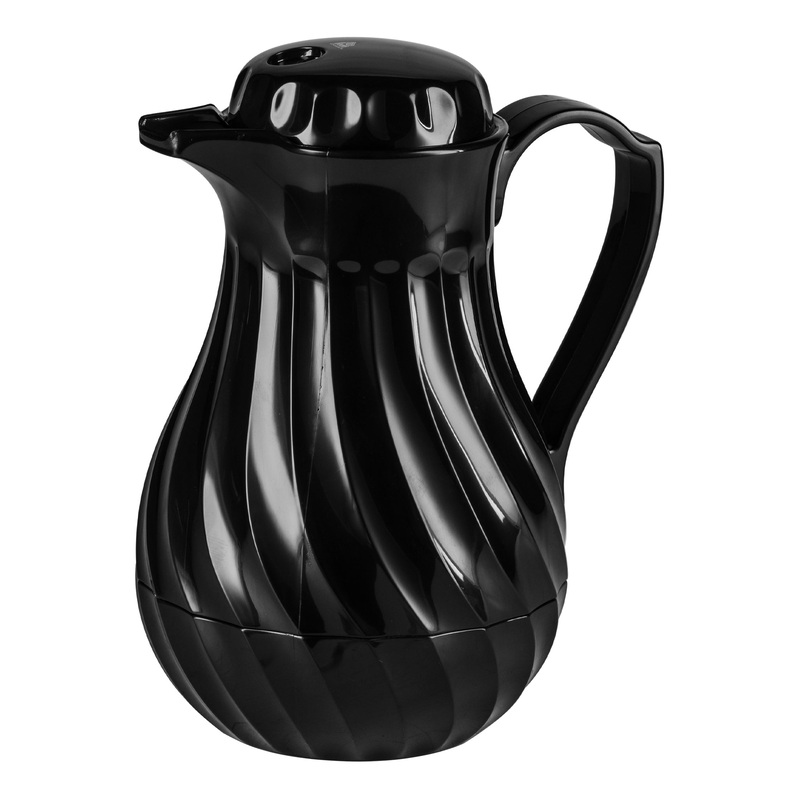 Vollrath SwirlServe Tilt & Pour Beverage Server, 20 oz, Black
