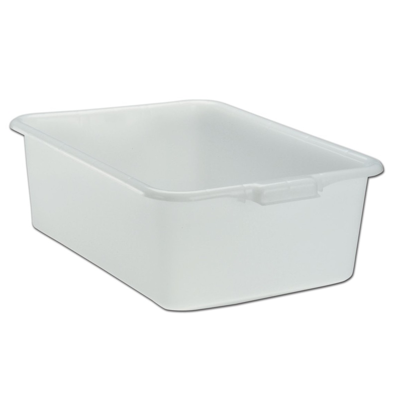 Vollrath Traex Bus/Utility Bin, 21.75" x 15.6" x 7", White