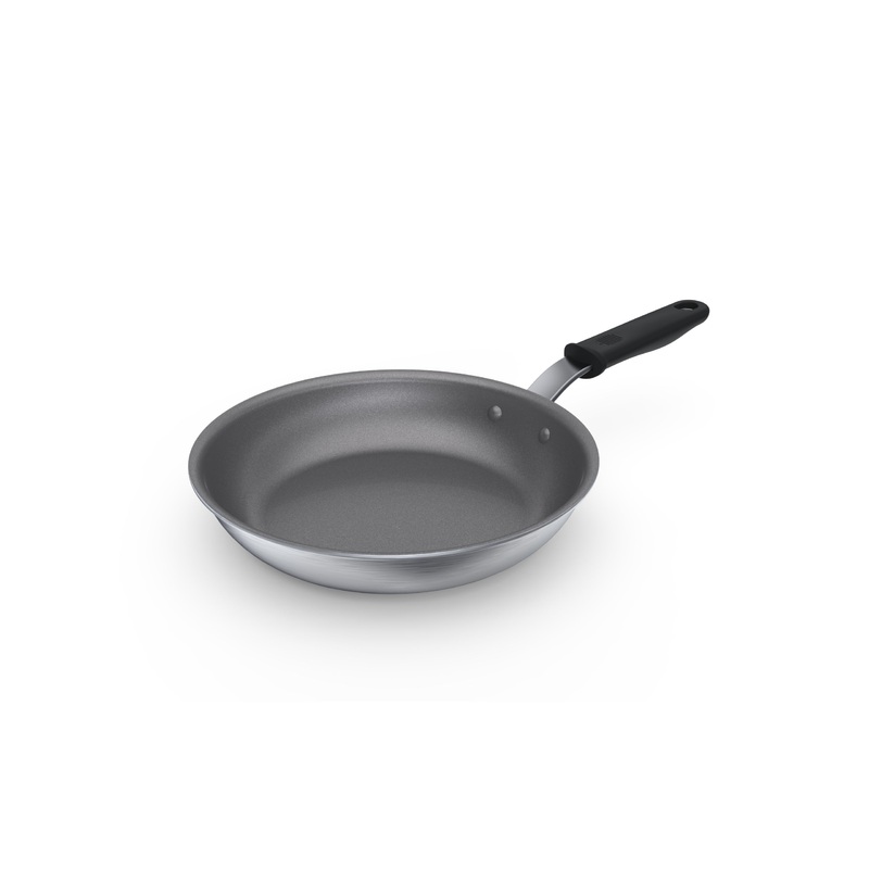 Vollrath Wear-Ever PowerCoat Fry Pan w Silicone Handle, 10", Aluminum