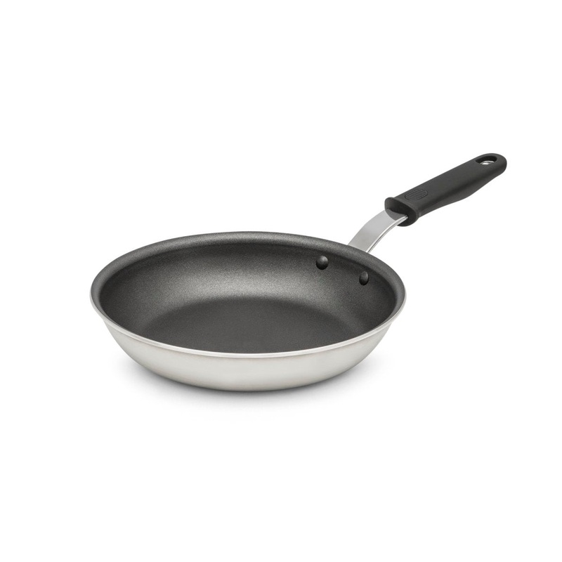 Vollrath Wear-Ever SteelCoat x3 Non-Stick Fry Pan w Silicone Handle, 8", Aluminum