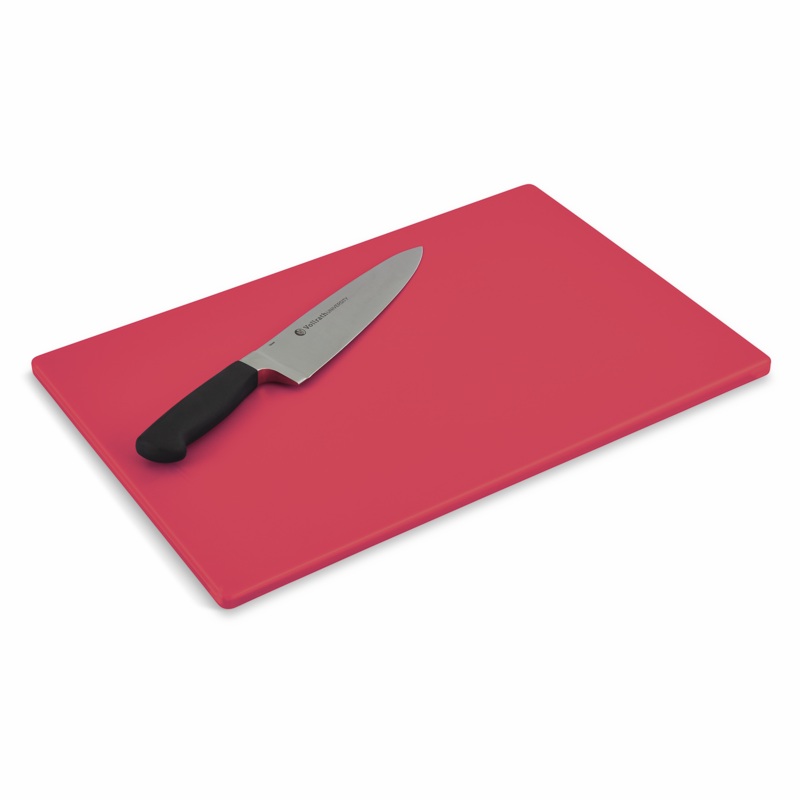 Vollrath Color-Coded Cutting Board, 18" x 12" x 0.5", Red