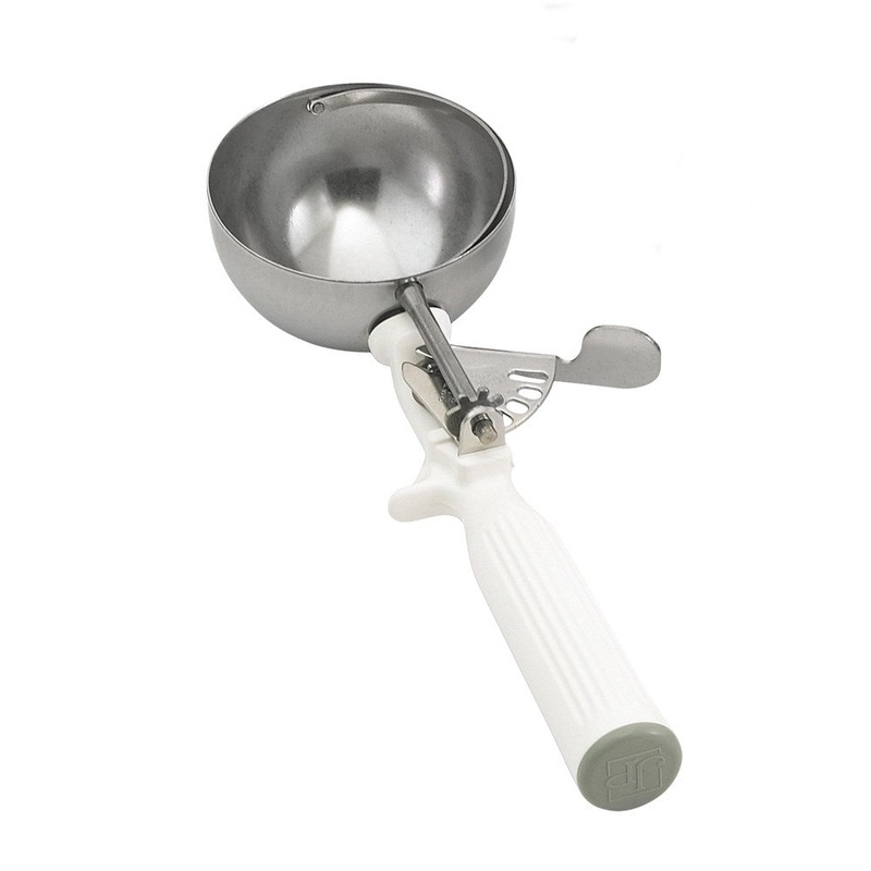 Vollrath Color-Coded One-Piece Thumb Press Disher, 5 1/3 oz